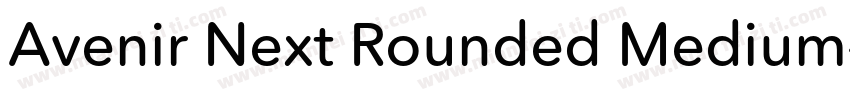 Avenir Next Rounded Medium字体转换